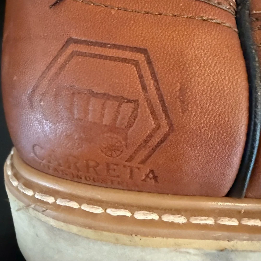 Carreta Tan Leather Ankle Boots‎ size 29 or US 11